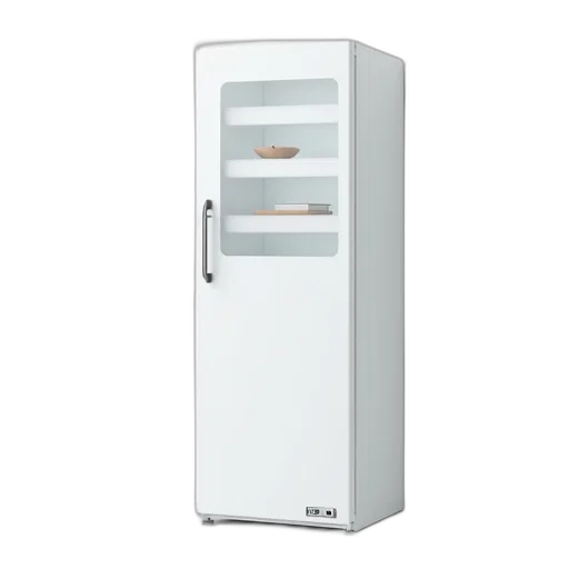 furniture, food, 3d render, white transparent PNG cut-out
