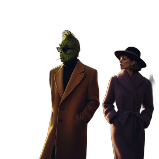 hat, mask, jacket, dress transparent PNG cut-out