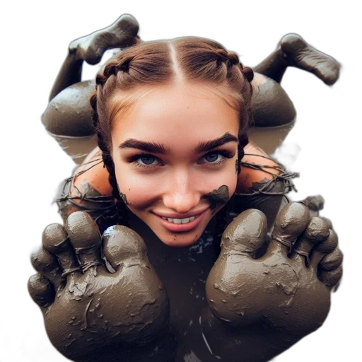 face, mask, jacket, hair transparent PNG cut-out