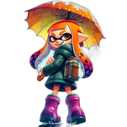 umbrella, jacket, dress, weapon transparent PNG cut-out