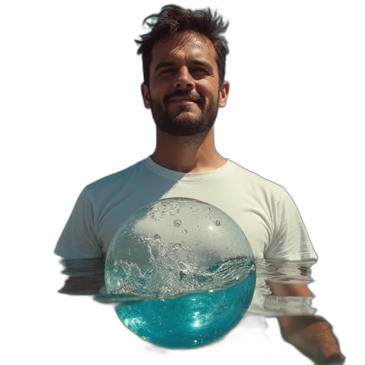 creature, staff, bottle, hair transparent PNG cut-out