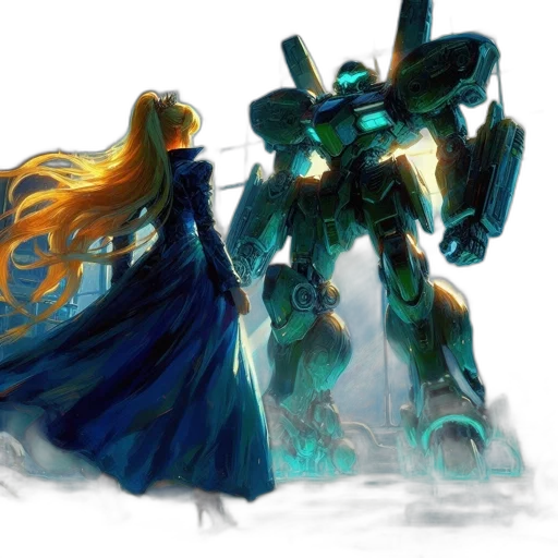 robot, sword, weapon, concept art transparent PNG cut-out