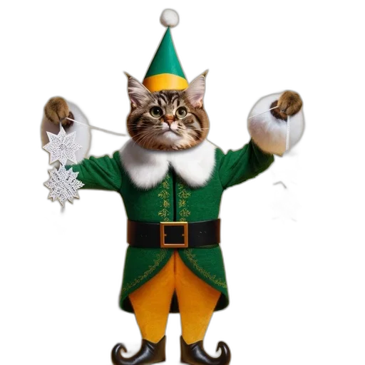 staff, animal, upright, cat transparent PNG cut-out
