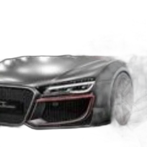 car, concept art, photorealistic, 3d render transparent PNG cut-out