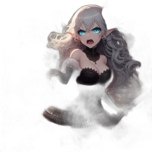 dress, creature, concept art, fantasy art transparent PNG cut-out