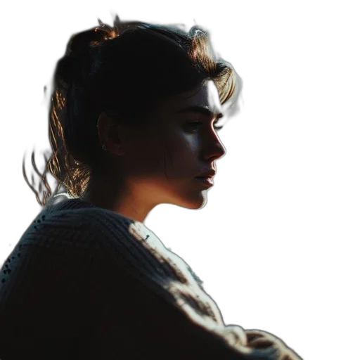 jacket, face, crown, hair transparent PNG cut-out