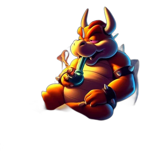 dragon, robot, creature, staff transparent PNG cut-out