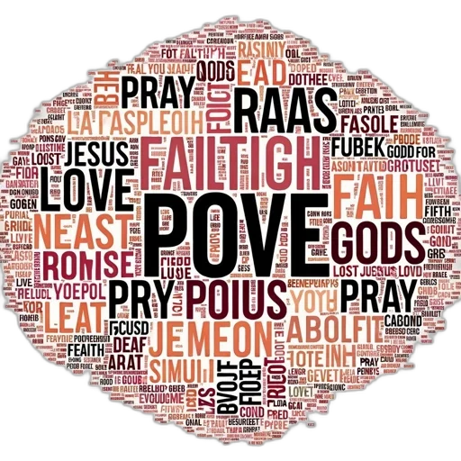 circular, word, cloud, composed transparent PNG cut-out