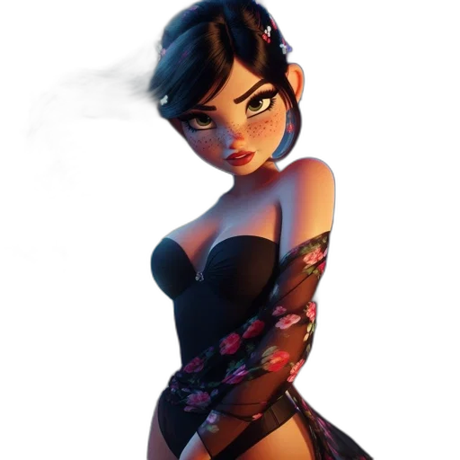 dress, concept art, fantasy art, 3d render transparent PNG cut-out