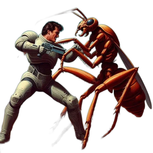 robot, weapon, concept art, comic book art transparent PNG cut-out