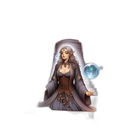 jewelry, crown, dress, fantasy art transparent PNG cut-out