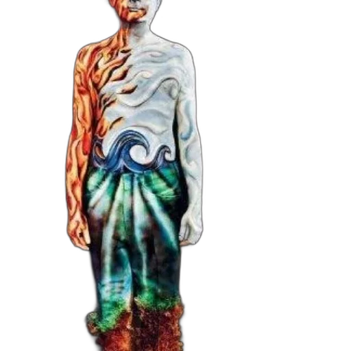 dress, creature, staff, concept art transparent PNG cut-out