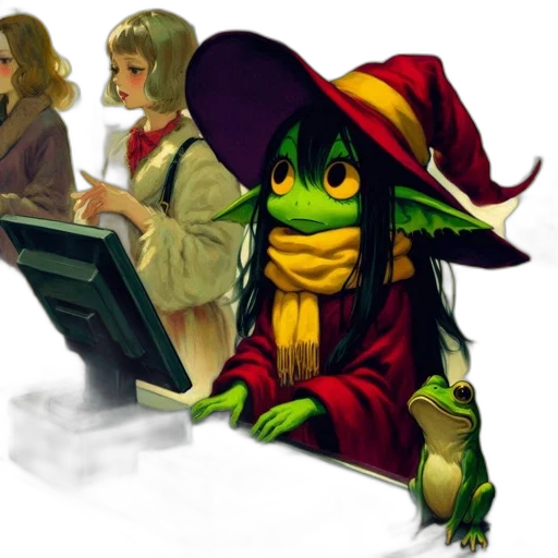 fantasy art, pixel art, concept art, comic book art transparent PNG cut-out