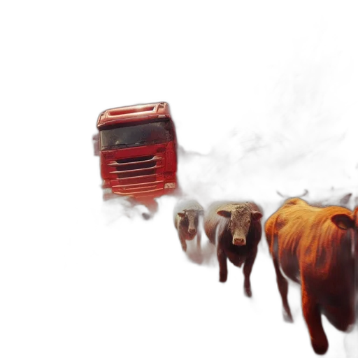 car, animal, concept art, photorealistic transparent PNG cut-out