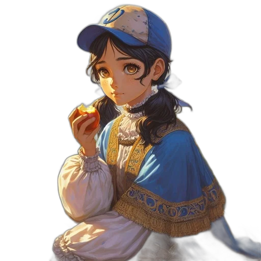 food, hat, staff, face transparent PNG cut-out