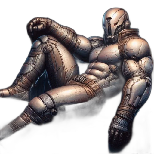 robot, sword, weapon, creature transparent PNG cut-out