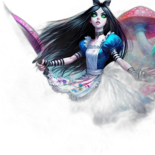 fantasy art, concept art, comic book art, watercolor transparent PNG cut-out