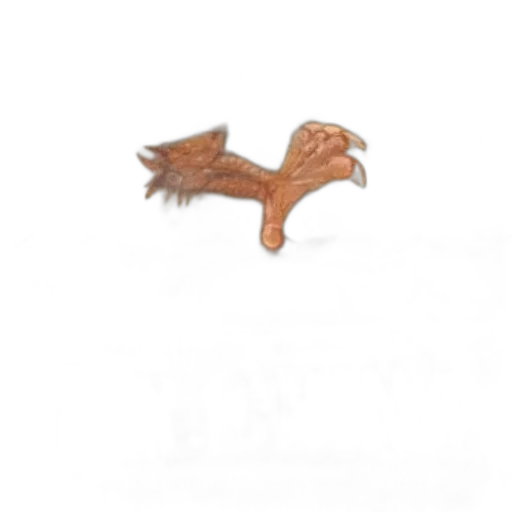 dragon, staff, creature, animal transparent PNG cut-out