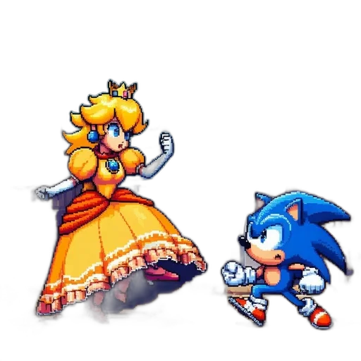 dress, crown, pixel art, concept art transparent PNG cut-out