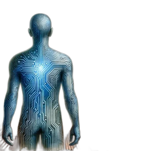 robot, cyberpunk, 3d render, concept art transparent PNG cut-out