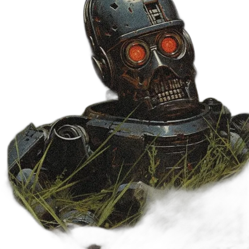 robot, mask, face, weapon transparent PNG cut-out