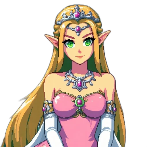 crown, dress, jewelry, staff transparent PNG cut-out