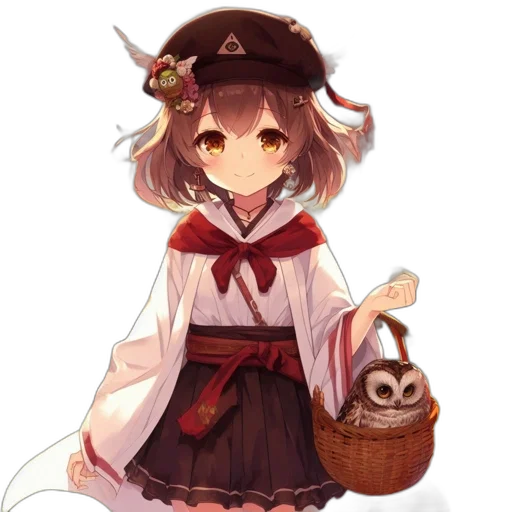 hat, staff, mask, dress transparent PNG cut-out