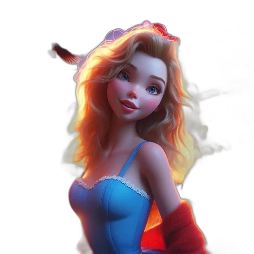 dress, concept art, fantasy art, 3d render transparent PNG cut-out