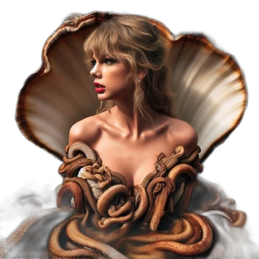 hair, dress, creature, dragon transparent PNG cut-out
