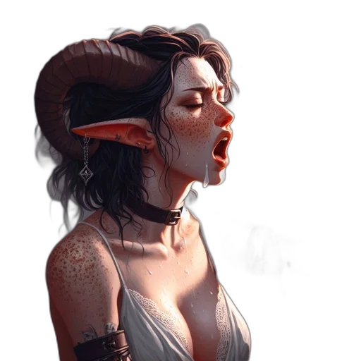 dragon, face, staff, fantasy art transparent PNG cut-out