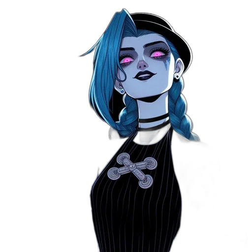 dress, staff, cartoon, comic book art transparent PNG cut-out
