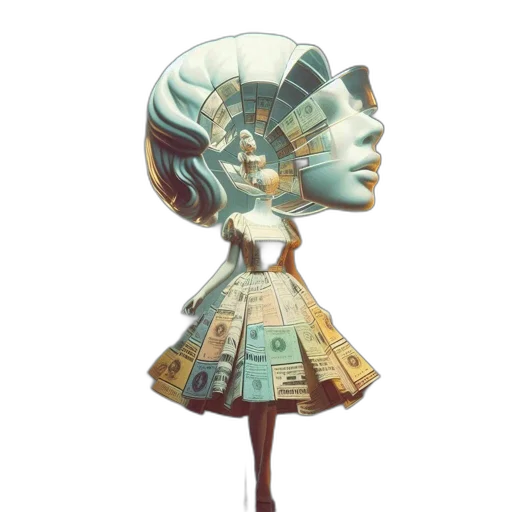 robot, mask, dress, crown transparent PNG cut-out