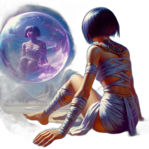 fantasy art, concept art, comic book art, photorealistic transparent PNG cut-out