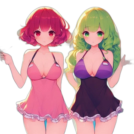 dress, anime, pixel art, concept art transparent PNG cut-out