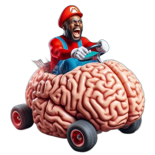 car, hat, crown, creature transparent PNG cut-out