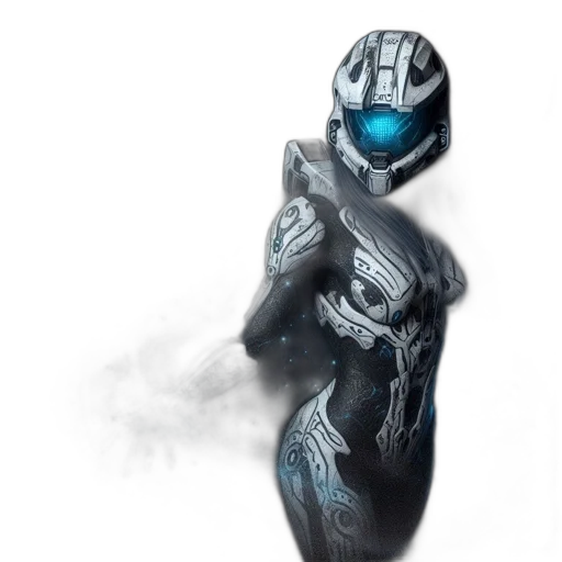 robot, mask, concept art, fantasy art transparent PNG cut-out