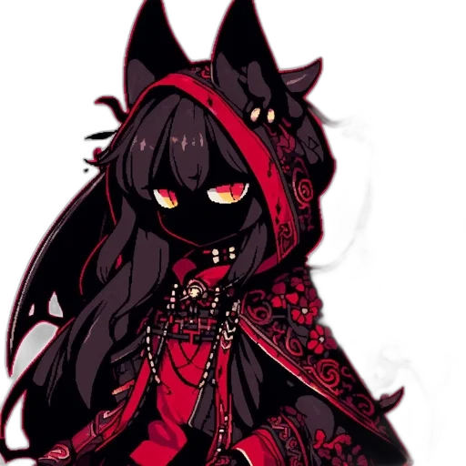 mask, dress, creature, staff transparent PNG cut-out