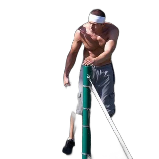 staff, weapon, shirtless, man transparent PNG cut-out