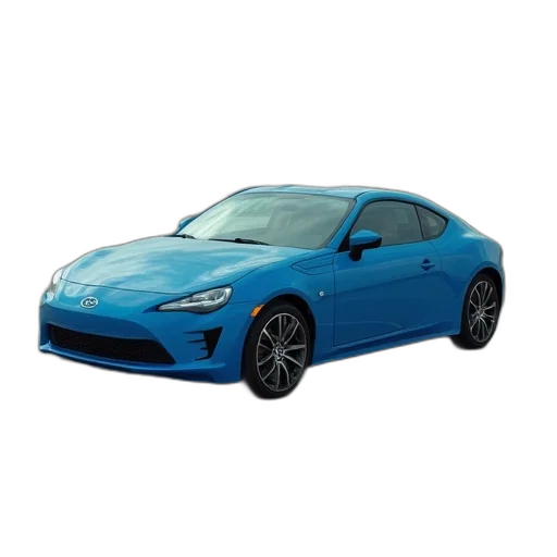 car, 3d render, photorealistic, blue transparent PNG cut-out