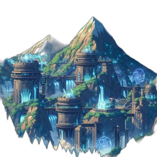 crown, building, concept art, fantasy art transparent PNG cut-out