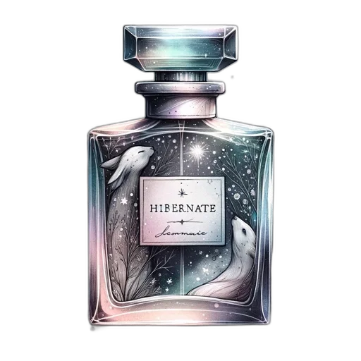 bottle, vaporwave, rectangular, perfume transparent PNG cut-out