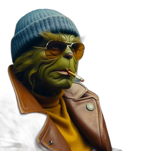 jacket, face, staff, 3d render transparent PNG cut-out