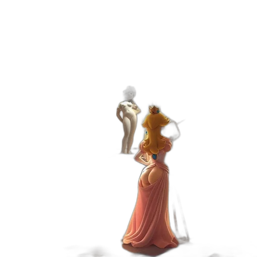 dress, crown, staff, jewelry transparent PNG cut-out