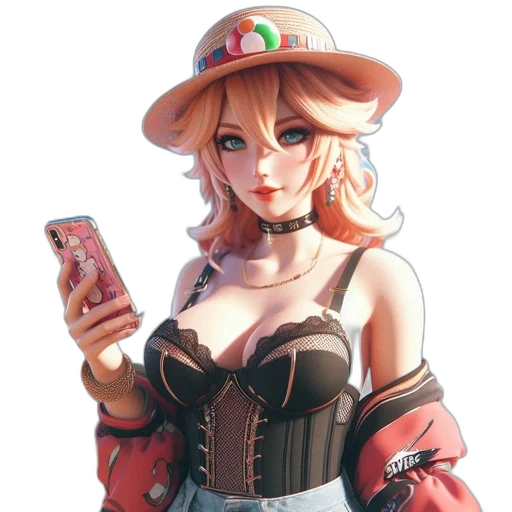 dress, hat, weapon, robot transparent PNG cut-out