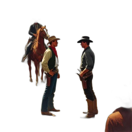 hat, jacket, animal, staff transparent PNG cut-out