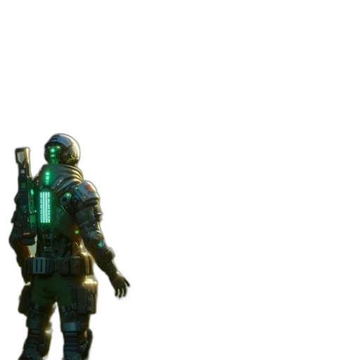weapon, robot, jacket, mask transparent PNG cut-out