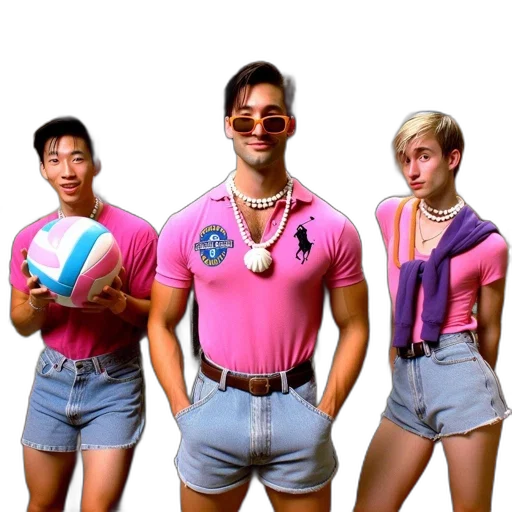jacket, staff, vaporwave, neon transparent PNG cut-out
