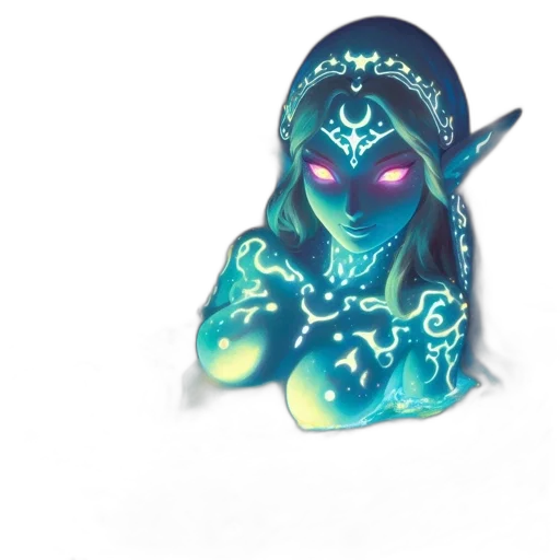 mask, jewelry, creature, staff transparent PNG cut-out