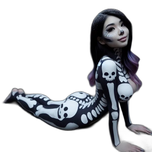 robot, dress, concept art, 3d render transparent PNG cut-out