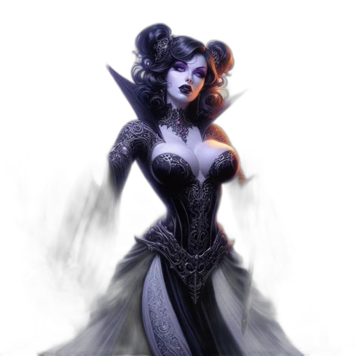 dress, fantasy art, concept art, comic book art transparent PNG cut-out